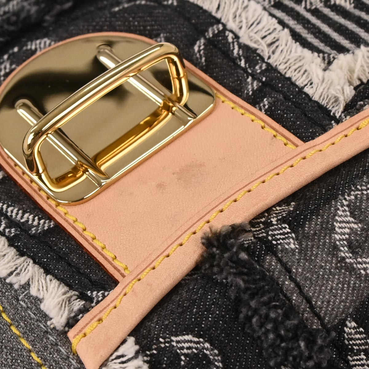 Louis Vuitton Monogram Denim Patchwork Postie 2way Handbag M95375