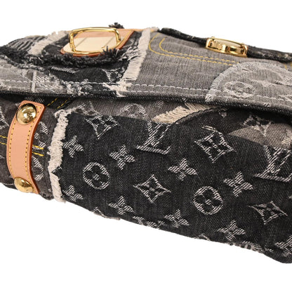 Louis Vuitton Monogram Denim Patchwork Postie 2way Handbag M95375