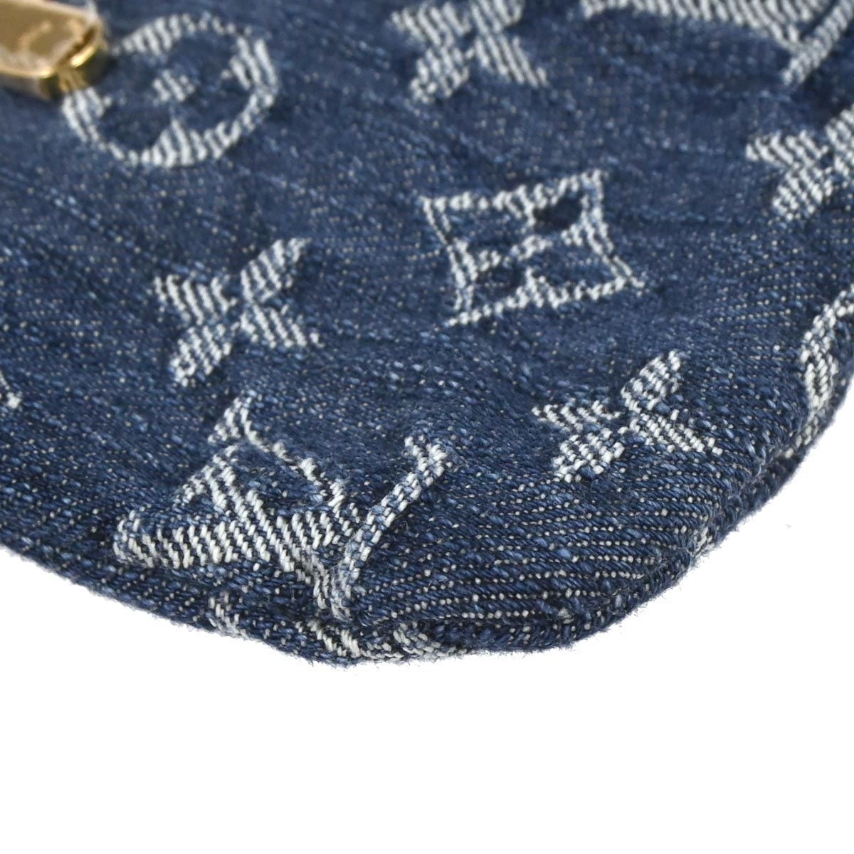 Louis Vuitton Blue Monogram Denim Pochette Plat Clutch M95007