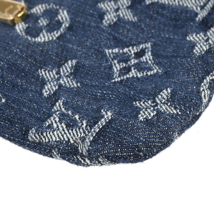 Louis Vuitton Blue Monogram Denim Pochette Plat Clutch M95007