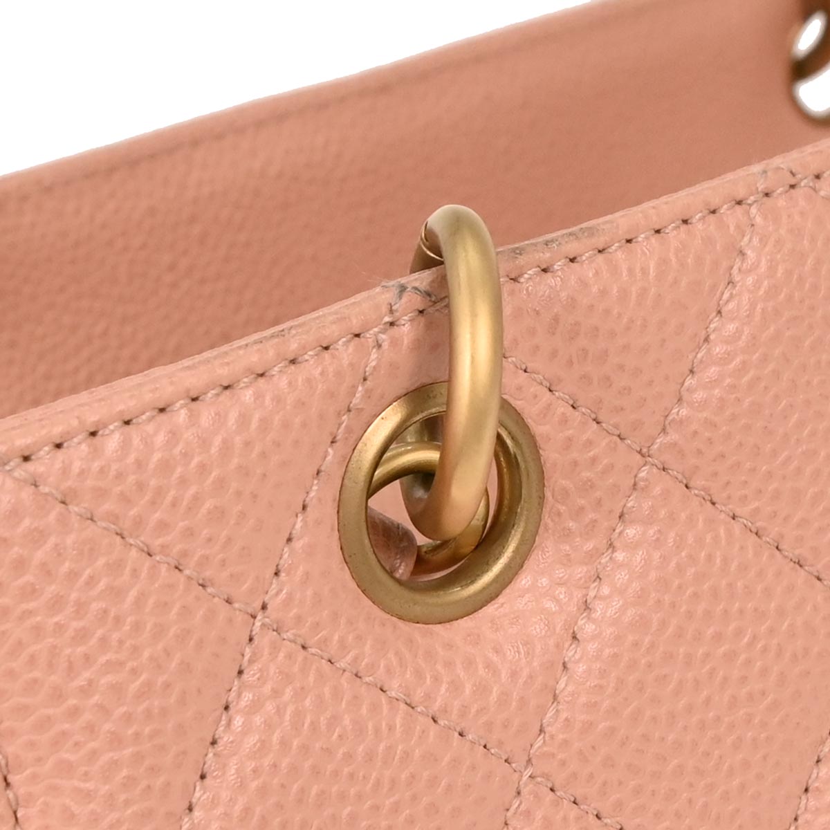 Chanel Pink Caviar Tote Chain Handbag