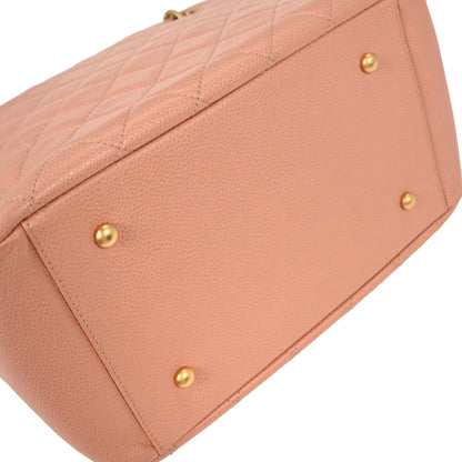 Chanel Pink Caviar Tote Chain Handbag
