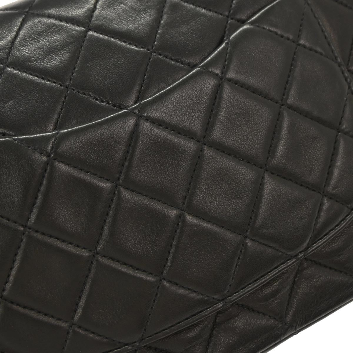 Chanel Black Lambskin Medium Classic Double Flap Shoulder Bag