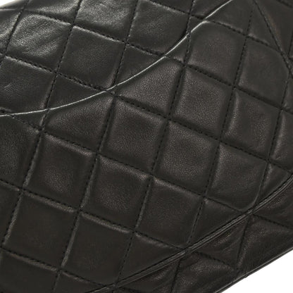 Chanel Black Lambskin Medium Classic Double Flap Shoulder Bag