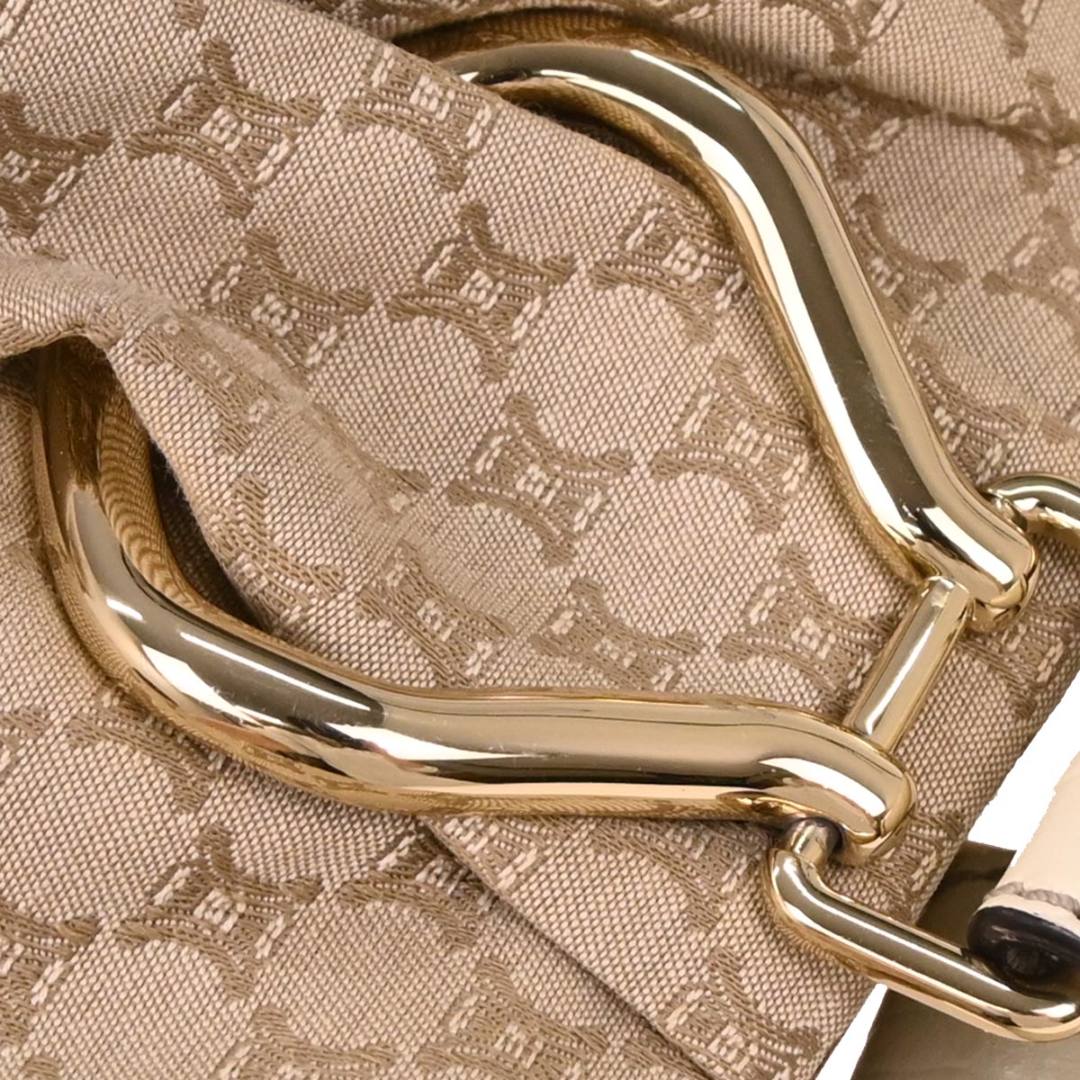 Celine * Beige Canvas Macadam 2way Shoulder Tote Handbag