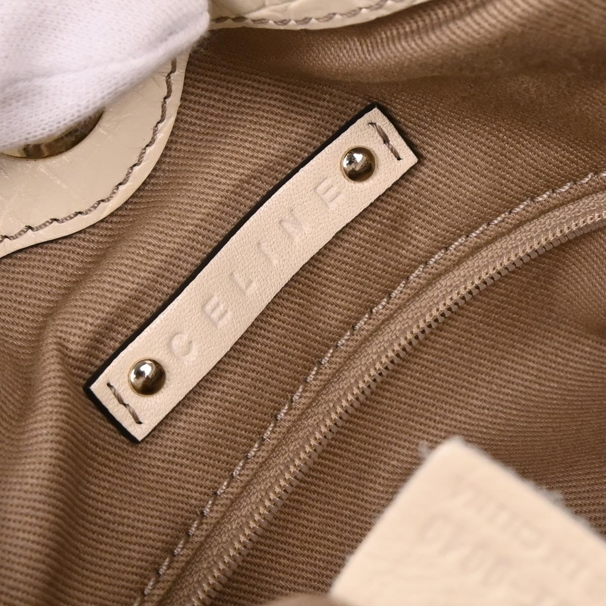 Celine * Beige Canvas Macadam 2way Shoulder Tote Handbag