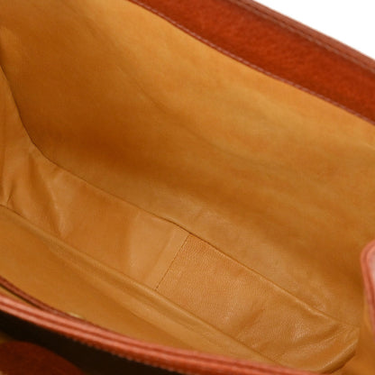 Gucci Brown Pigskin Lady Lock Bamboo Handbag