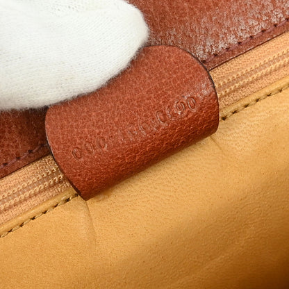 Gucci Brown Pigskin Lady Lock Bamboo Handbag