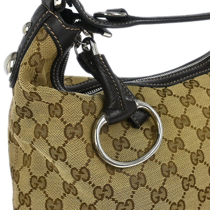 Gucci Beige Canvas GG Hobo 2way Shoulder Handbag