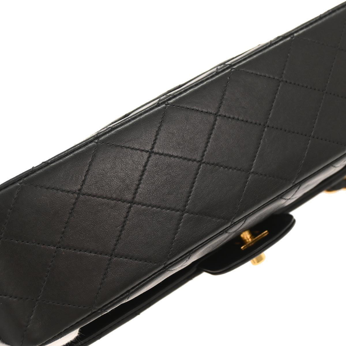 Chanel Black Lambskin Medium Classic Double Flap Shoulder Bag