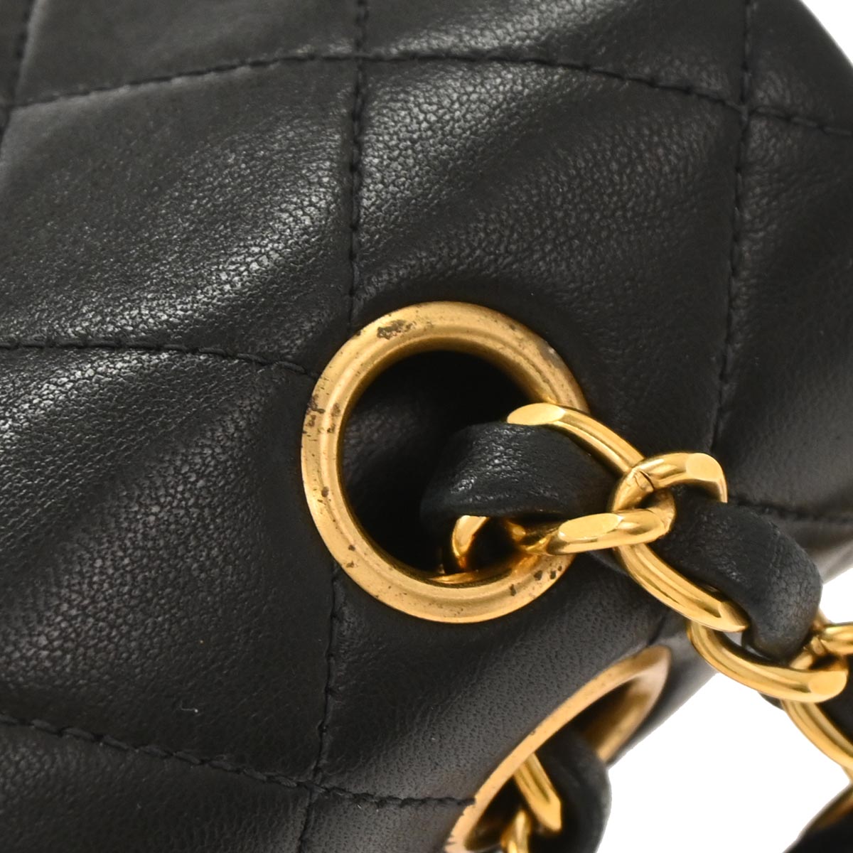 Chanel Black Lambskin Medium Classic Double Flap Shoulder Bag