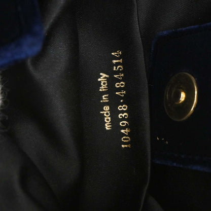 Yves Saint Laurent Navy Velvet Mombasa Handbag