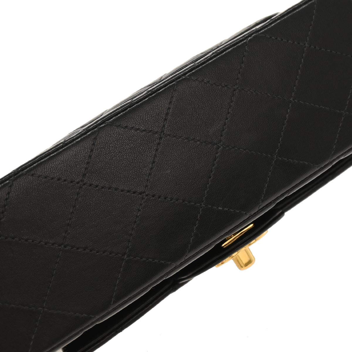 Chanel Black Lambskin Medium Classic Double Flap Shoulder Bag