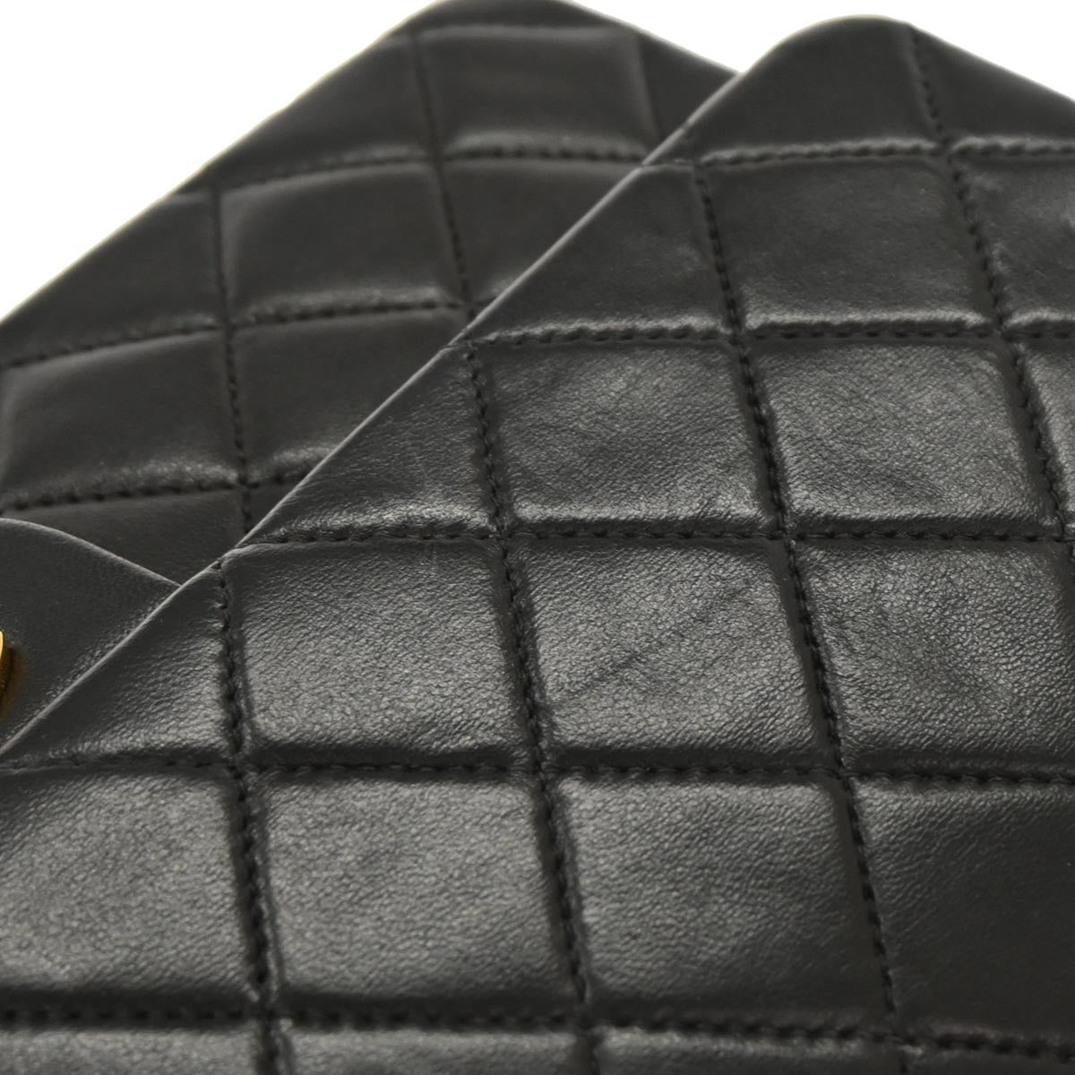 Chanel Black Lambskin Medium Classic Double Flap Shoulder Bag