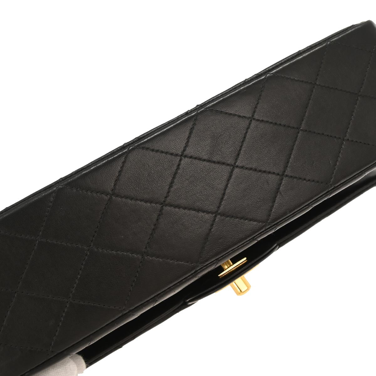 Chanel Black Lambskin Medium Classic Double Flap Shoulder Bag