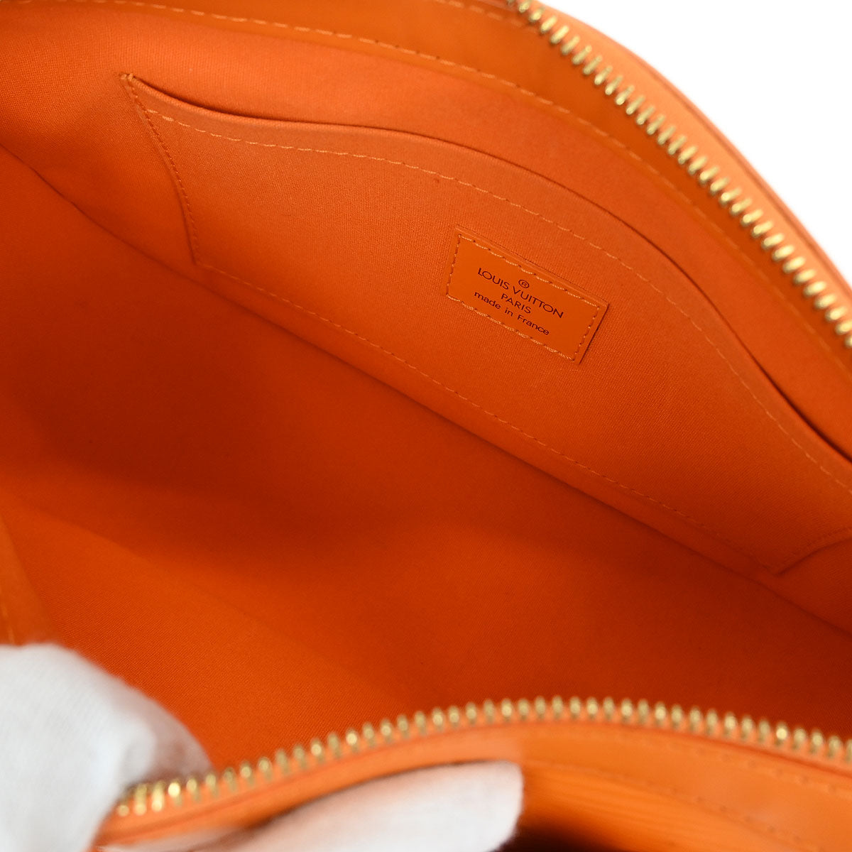 Louis Vuitton Orange Epi Dhanura PM 2way Handbag M5891H