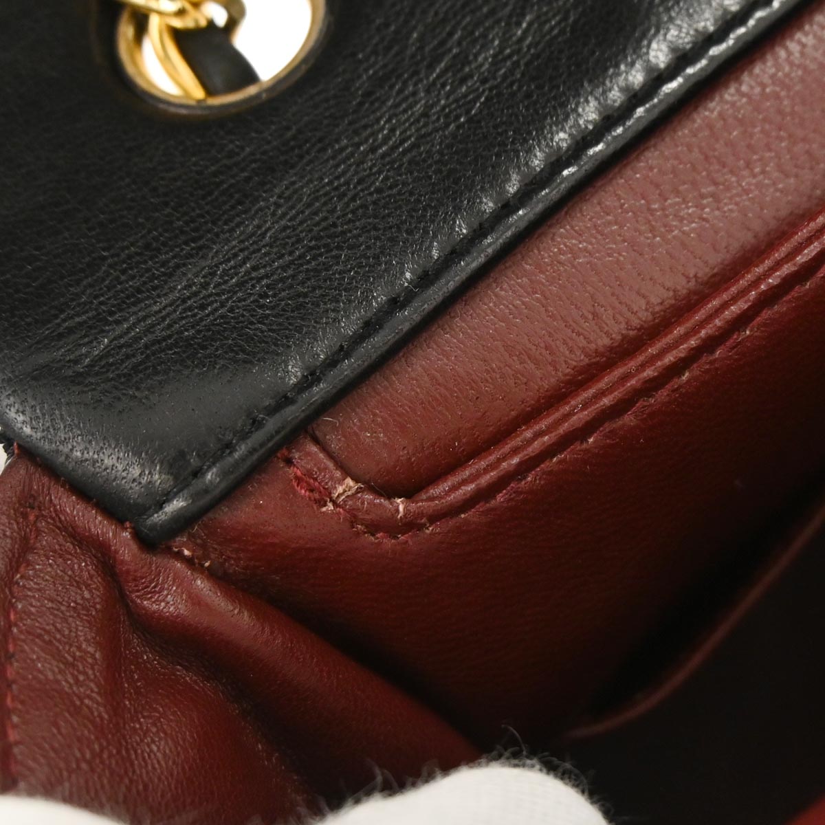 Chanel Black Lambskin Shoulder Bag