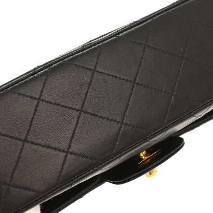 Chanel Black Lambskin Small Classic Double Flap Shoulder Bag