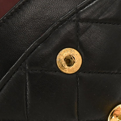 Chanel Black Lambskin Small Classic Double Flap Shoulder Bag