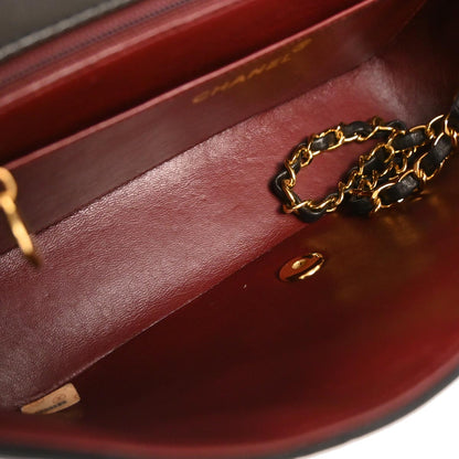 Chanel Black Lambskin Medium Diana Shoulder Bag