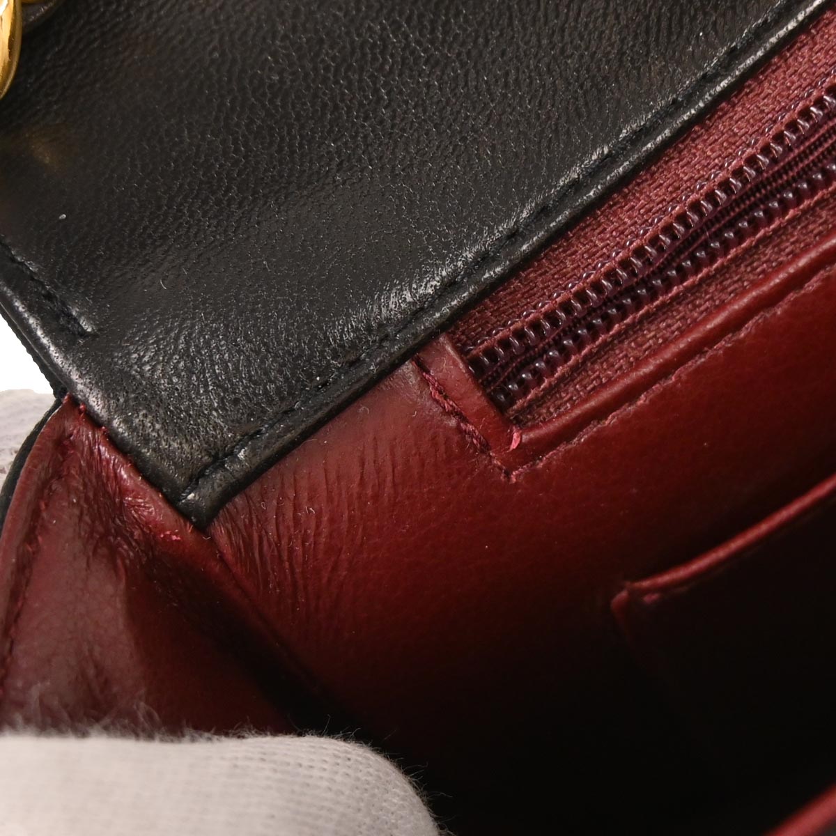 Chanel Black Lambskin Medium Diana Shoulder Bag