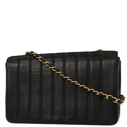 Chanel Black Lambskin Mademoiselle Shoulder Bag