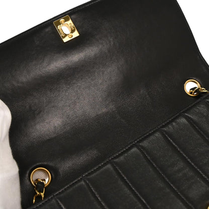 Chanel Black Lambskin Mademoiselle Shoulder Bag