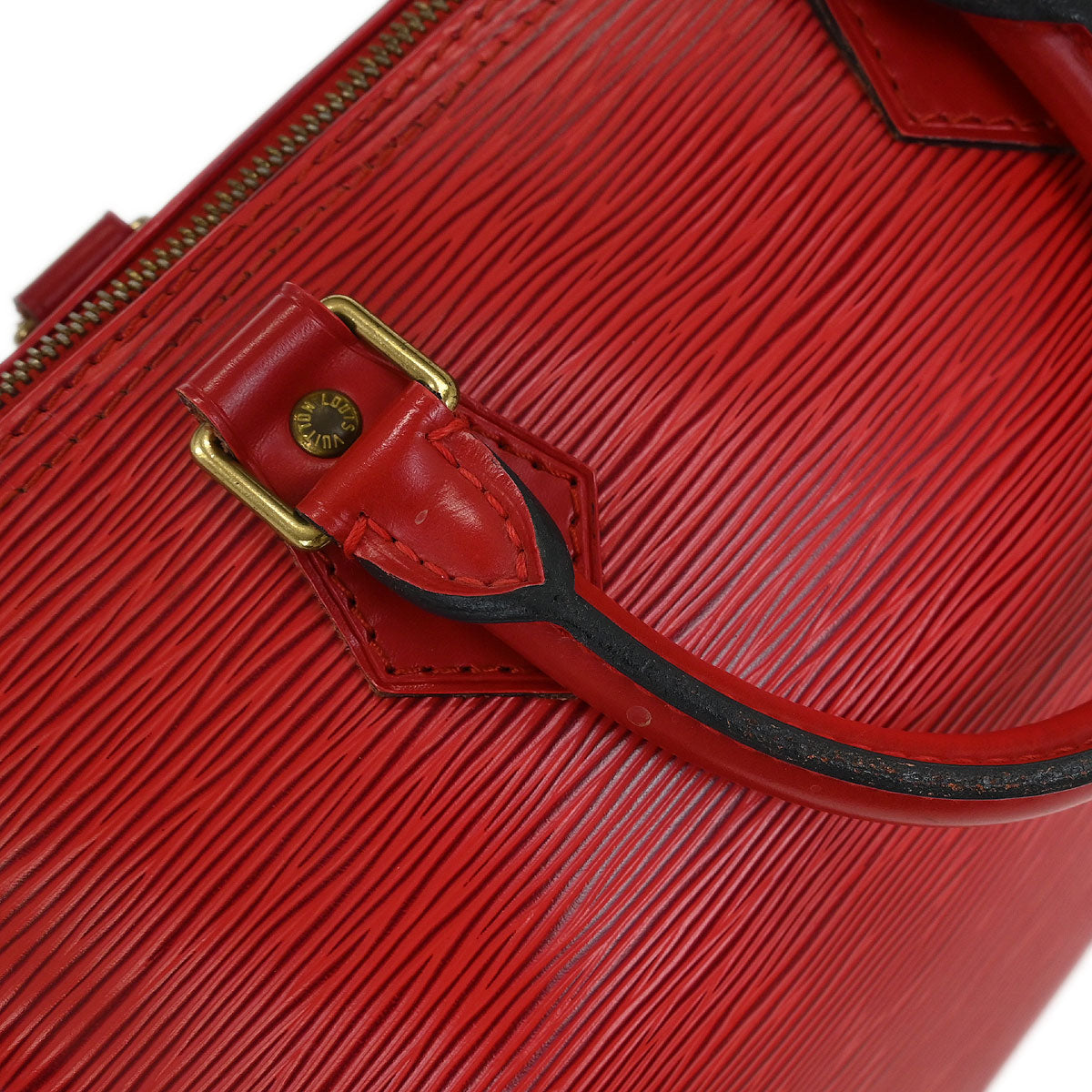 Louis Vuitton Red Epi Speedy 25 Handbag M43017