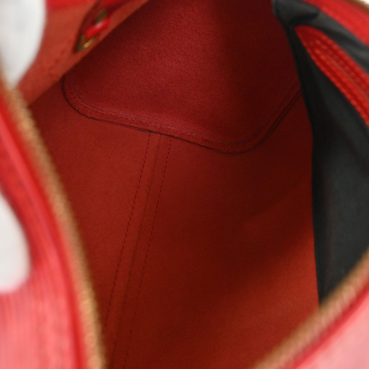 Louis Vuitton Red Epi Speedy 25 Handbag M43017