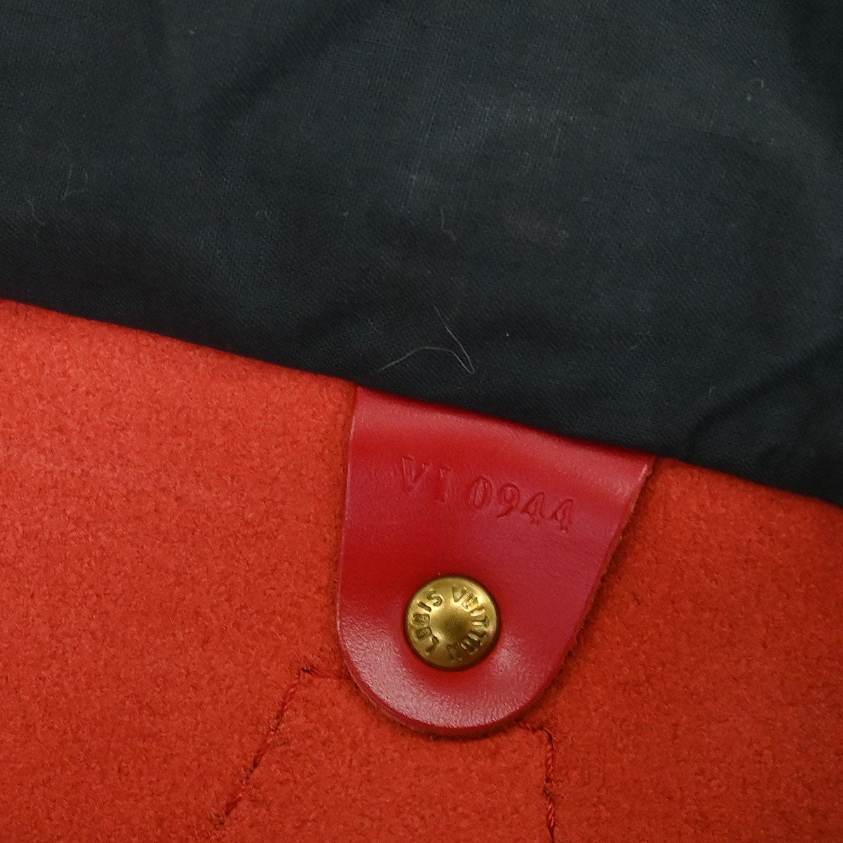 Louis Vuitton Red Epi Speedy 25 Handbag M43017