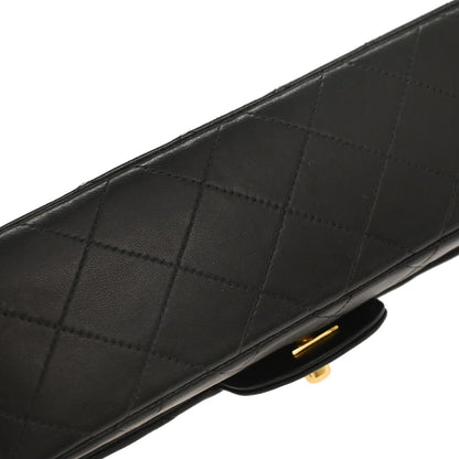Chanel Black Lambskin Small Classic Double Flap Shoulder Bag