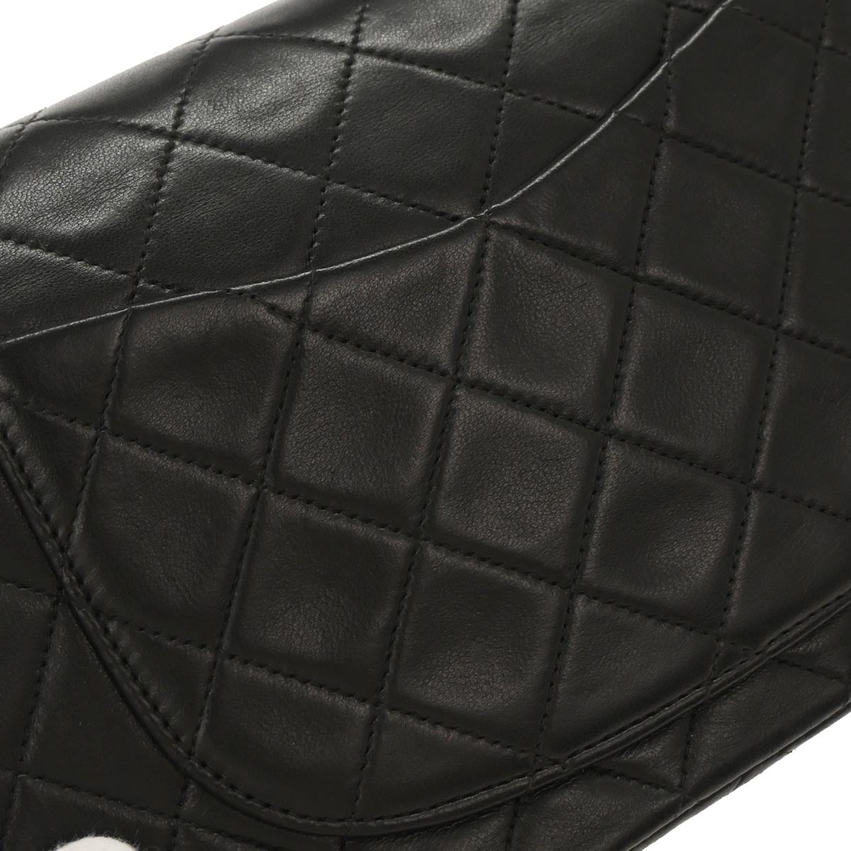 Chanel Black Lambskin Small Classic Double Flap Shoulder Bag