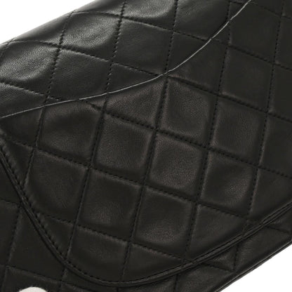 Chanel Black Lambskin Small Classic Double Flap Shoulder Bag