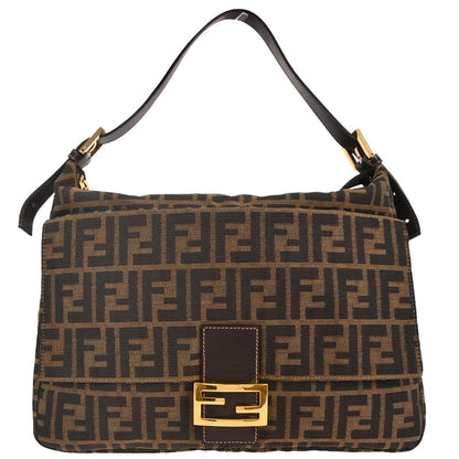 Fendi Brown Canvas Zucca Handbag
