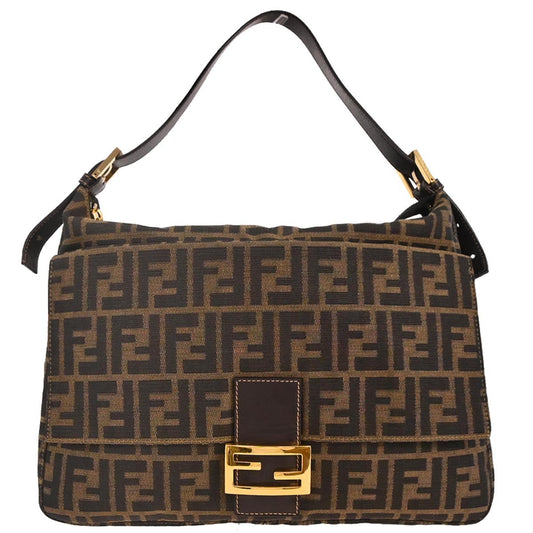 Fendi Brown Canvas Zucca Handbag