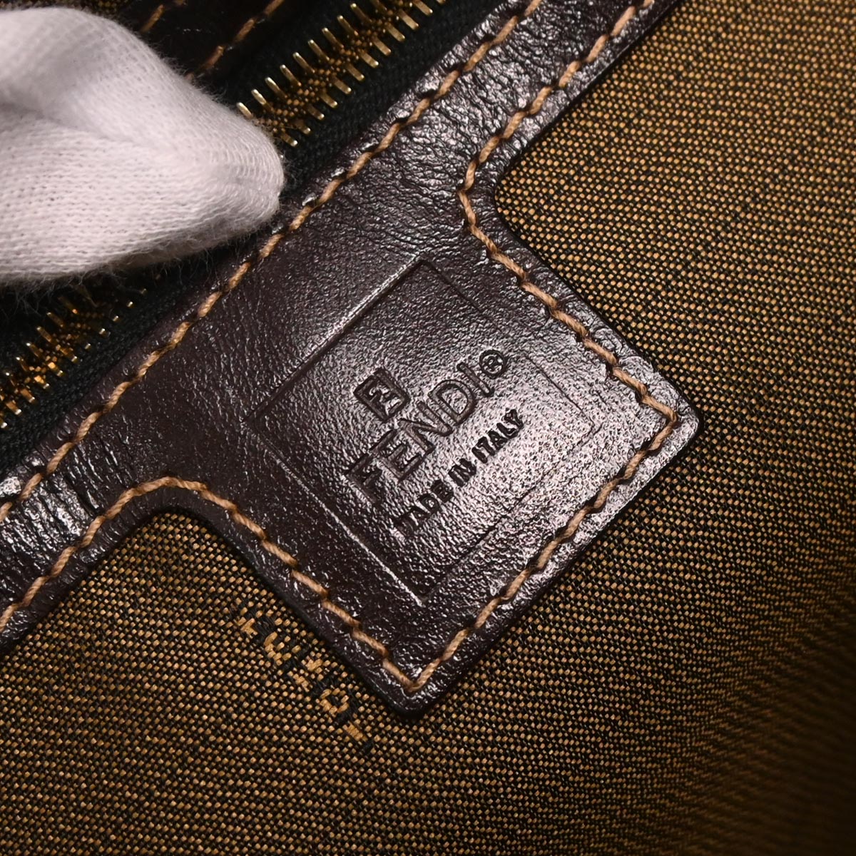 Fendi Brown Canvas Zucca Handbag