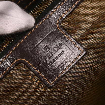 Fendi Brown Canvas Zucca Handbag