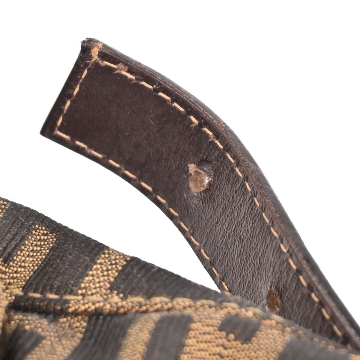 Fendi Brown Canvas Zucca Handbag