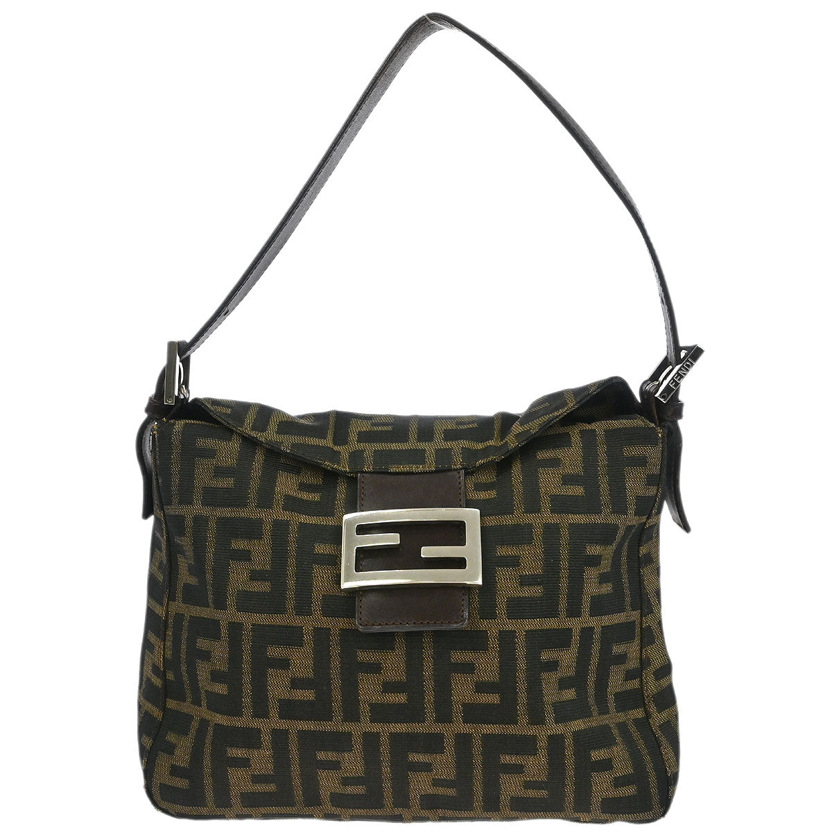 Fendi Brown Canvas Zucca Handbag