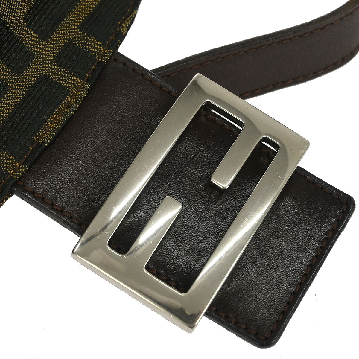 Fendi Brown Canvas Zucca Handbag