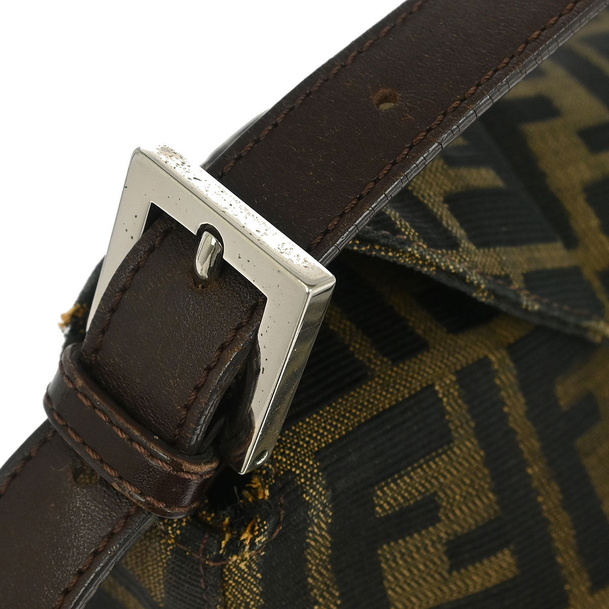 Fendi Brown Canvas Zucca Handbag