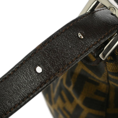 Fendi Brown Canvas Zucca Mamma Baguette Handbag