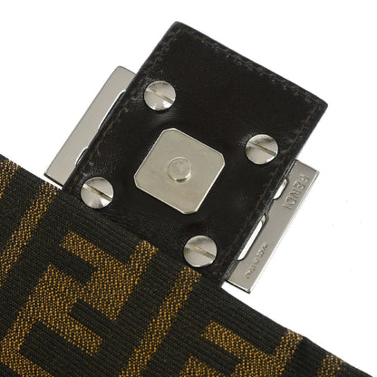 Fendi Brown Canvas Zucca Mamma Baguette Handbag