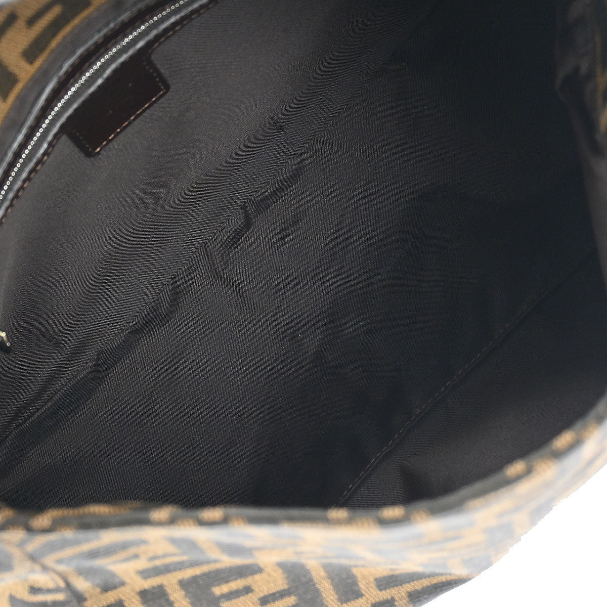 Fendi Brown Canvas Zucca Mamma Baguette Handbag