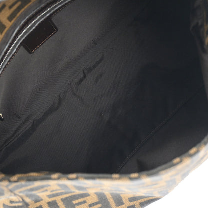 Fendi Brown Canvas Zucca Mamma Baguette Handbag