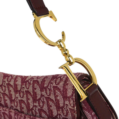 Christian Dior Bordeaux Trotter Saddle Handbag