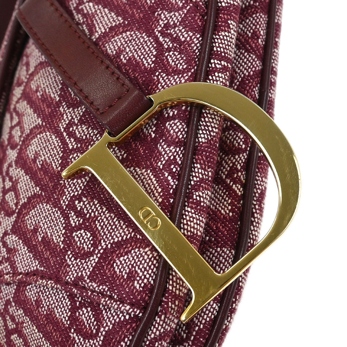 Christian Dior Bordeaux Trotter Saddle Handbag
