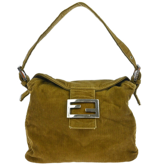 Fendi Brown Cotton Handbag