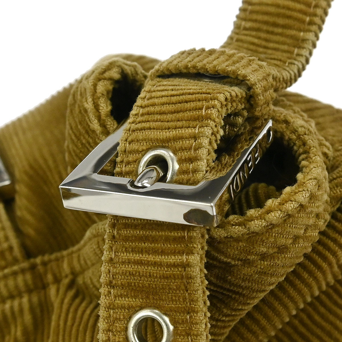 Fendi Brown Cotton Handbag