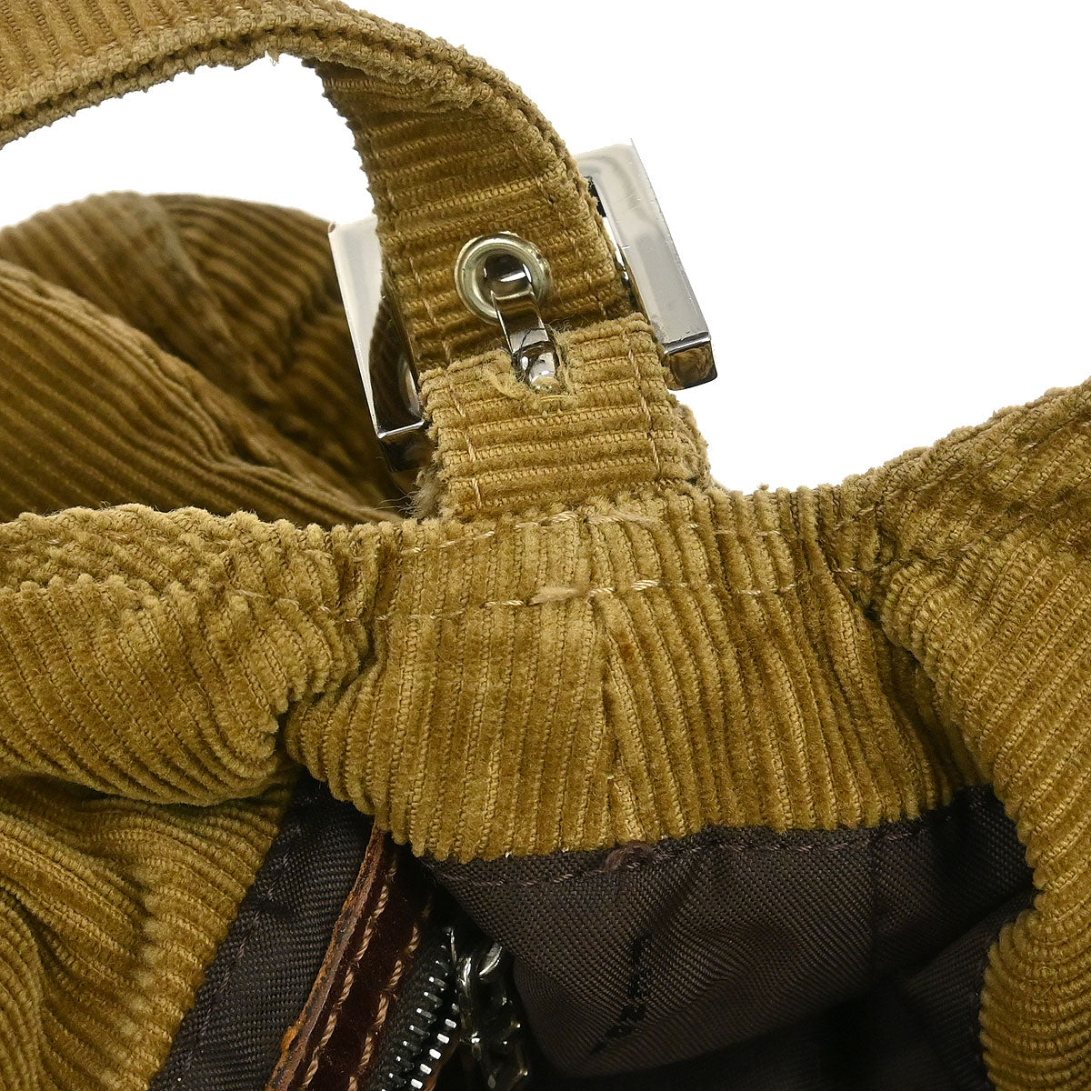 Fendi Brown Cotton Handbag